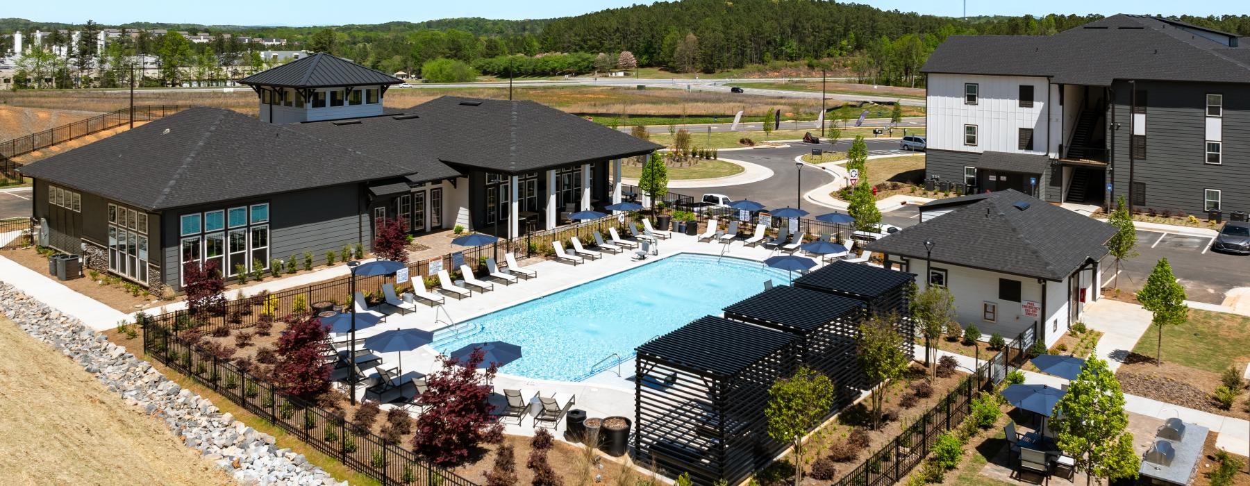 outdoor amenities and pool